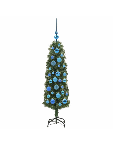 Albero di Natale artificiale with LEDs Verde 120 cm PVC