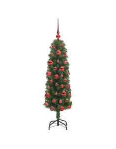 Albero di Natale artificiale with LEDs Verde 150 cm PVC
