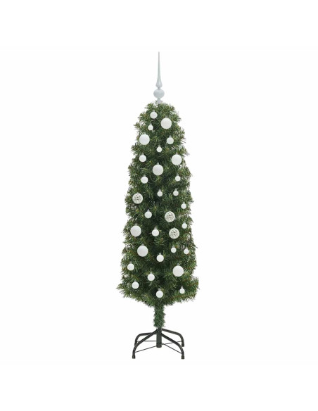 Albero di Natale artificiale with LEDs Verde 150 cm PVC