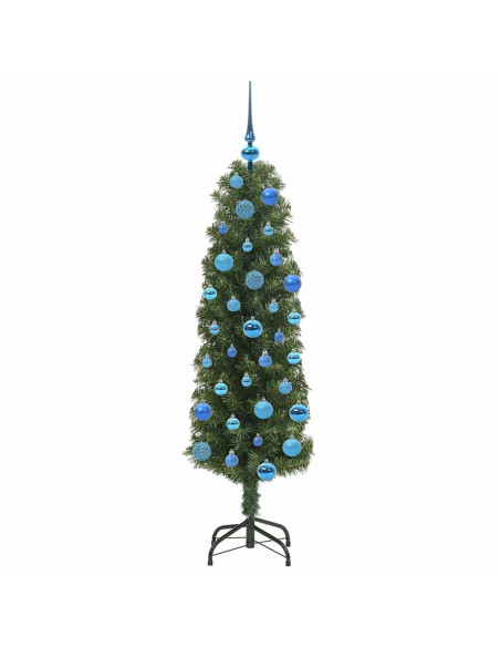 Albero di Natale artificiale with LEDs Verde 150 cm PVC