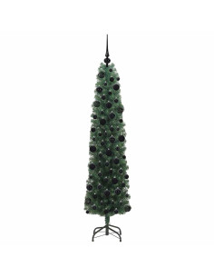 Albero di Natale snodato Verde 180 cm Plastica e metallo