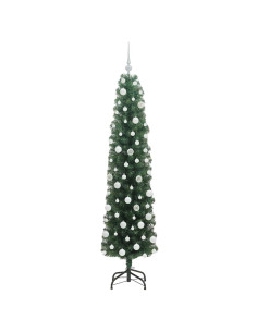 Albero di Natale snodato Verde 180 cm Plastica e metallo