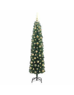 Albero di Natale snodato Verde 180 cm Plastica e metallo