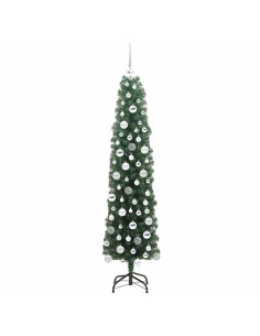 Albero di Natale snodato Verde 180 cm Plastica e metallo