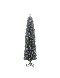 Albero di Natale snodato Verde 180 cm Plastica e metallo