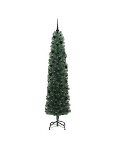Albero di Natale artificiale with LEDs Verde 240 cm PVC