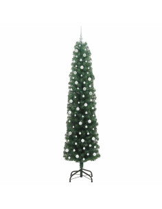 Albero di Natale artificiale with LEDs Verde 240 cm PVC