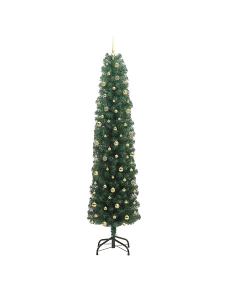 Albero di Natale artificiale with LEDs Verde 240 cm PVC