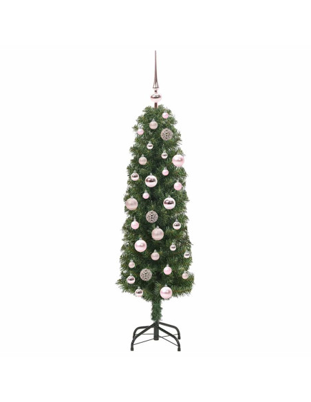 Albero di Natale artificiale with LEDs Verde 120 cm PVC