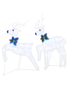 Renne LED 4 pcs Bianco 45 x 19 x 65 cm Tessuto