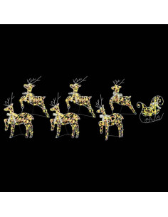 Renne LED con 40 LED 7 pcs Multicolore PET