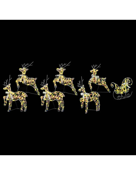 Renne LED con 40 LED 7 pcs Multicolore PET