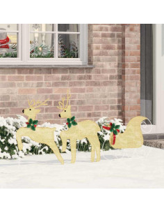 Renne LED 3 pcs Bianco caldo Tessuto