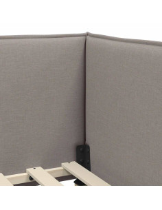 Cornice del letto ad angolo Talpa 80 x 200 cm Tessuto 2