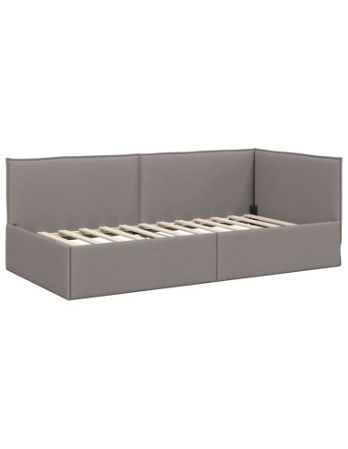 Cornice del letto ad angolo Talpa 90 x 190 cm Tessuto