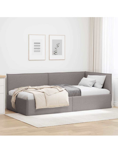 Cornice del letto ad angolo Talpa 90 x 200 cm Tessuto