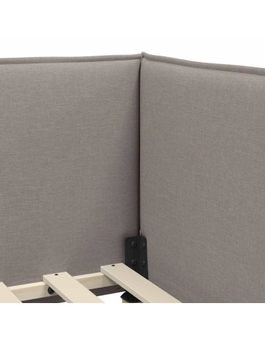 Cornice del letto ad angolo Talpa 100 x 200 cm Tessuto