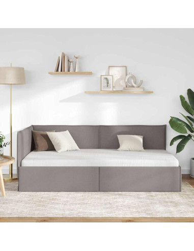 Cornice del letto ad angolo Talpa 100 x 200 cm Tessuto