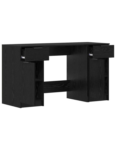 Scrivania Rovere nero 133 x 50 x 75 cm Legno multistrato