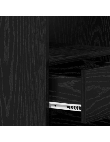 Scrivania Rovere nero 140 x 50 x 76 cm Legno multistrato