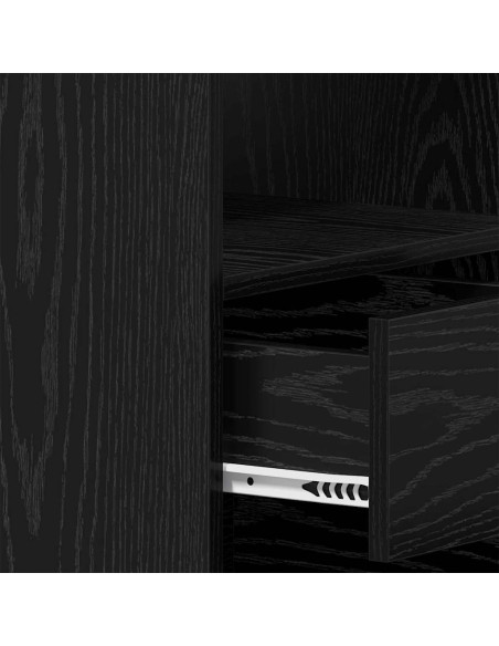 Scrivania Rovere nero 140 x 50 x 76 cm Legno multistrato