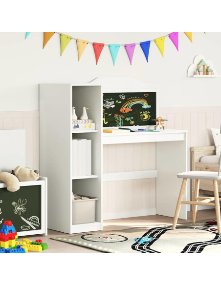 Scrivania Lavagna Bianco 120 x 45 x 118.5 cm Legno multistrato