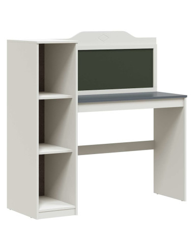 Scrivania Lavagna Bianco e grigio 120 x 45 x 118.5 cm