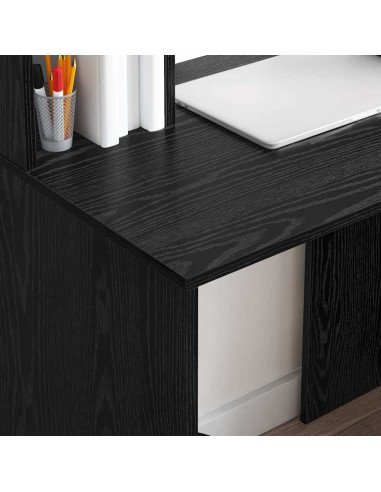 Scrivania Rovere nero 91 x 50 x 149 cm Legno multistrato