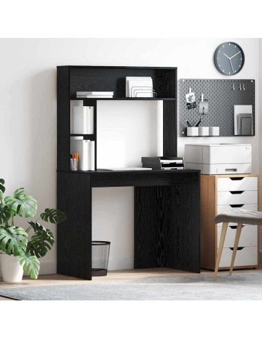 Scrivania Rovere nero 91 x 50 x 149 cm Legno multistrato