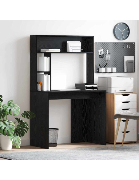 Scrivania Rovere nero 91 x 50 x 149 cm Legno multistrato