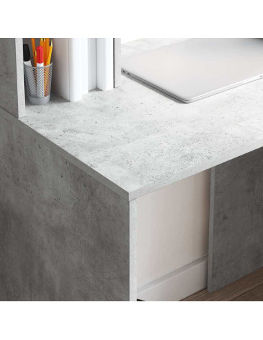 Scrivania Grigio cemento 91 x 50 x 149 cm Legno multistrato