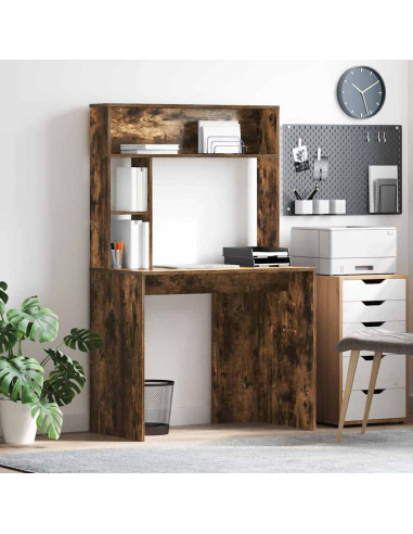 Scrivania Rovere fumo 91 x 50 x 149 cm Legno multistrato