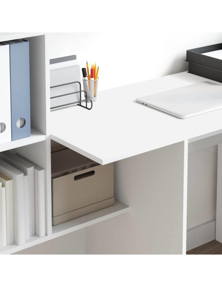 Scrivania Bianco 131.5 x 50 x 106.5 cm Legno multistrato