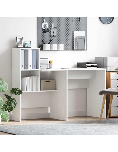 Scrivania Bianco 131.5 x 50 x 106.5 cm Legno multistrato