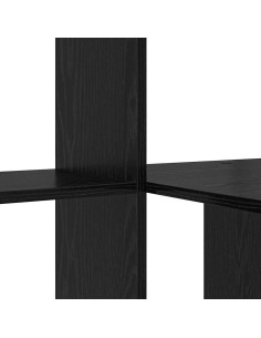 Scrivania Rovere nero 131.5 x 50 x 106.5 cm Legno multistrato 2