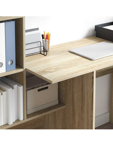 Scrivania rovere sonoma 131.5 x 50 x 106.5 cm Legno multistrato
