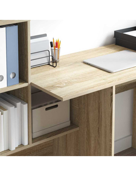 Scrivania rovere sonoma 131.5 x 50 x 106.5 cm Legno multistrato