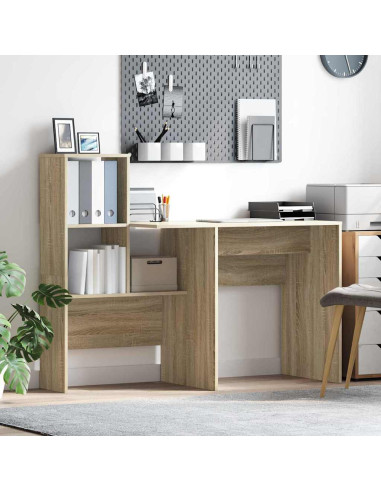Scrivania rovere sonoma 131.5 x 50 x 106.5 cm Legno multistrato