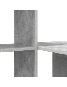 Scrivania con lo scaffale Grigio cemento 131.5 x 50 x 106.5 cm 2