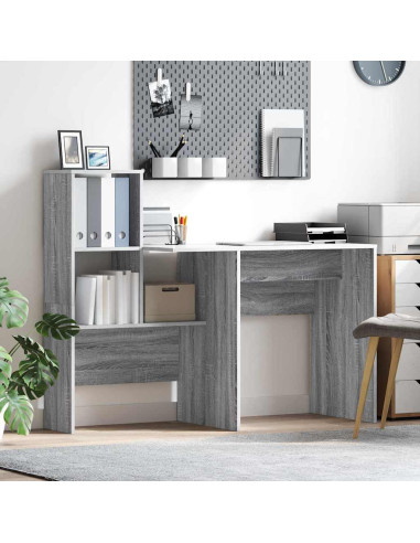 Scrivania Grigio sonoma 131.5 x 50 x 106.5 cm Legno multistrato