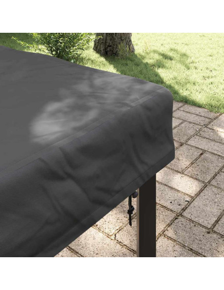 Copertura Tavolo Tinta unita Nero 62 x 62 x 15 cm Tessuto