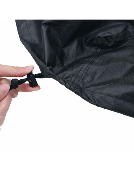 Copertura Tavolo Tinta unita Nero 92 x 92 x 15 cm Tessuto