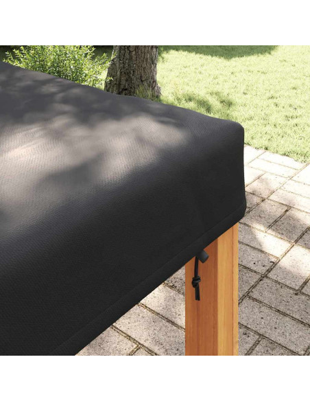 Copertura Tavolo Tinta unita Nero 92 x 92 x 15 cm Tessuto