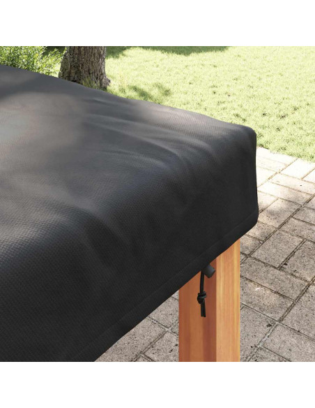 Copertura Tavolo Tinta unita Nero 122 x 122 x 15 cm Tessuto