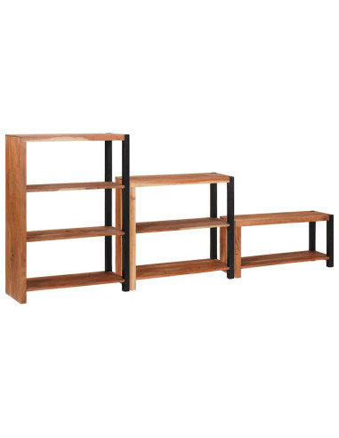 Libreria 3 pcs Marrone 80 x 30 x 110 cm