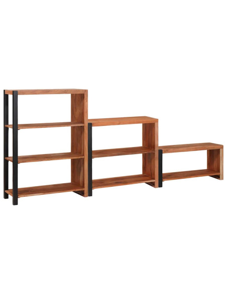 Libreria 3 pcs Marrone 80 x 30 x 110 cm