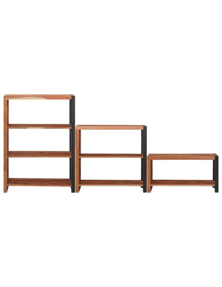 Libreria 3 pcs Marrone 80 x 30 x 110 cm