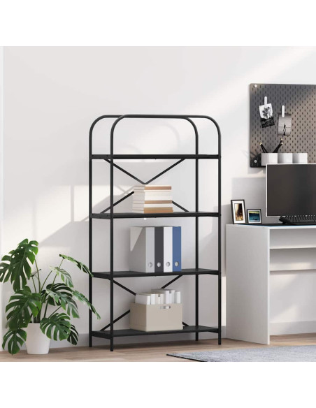 Libreria Rovere nero 80 x 30 x 146 cm Legno multistrato