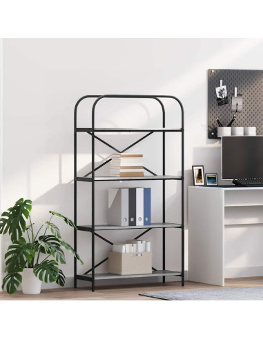 Libreria Grigio sonoma 80 x 30 x 146 cm Legno multistrato