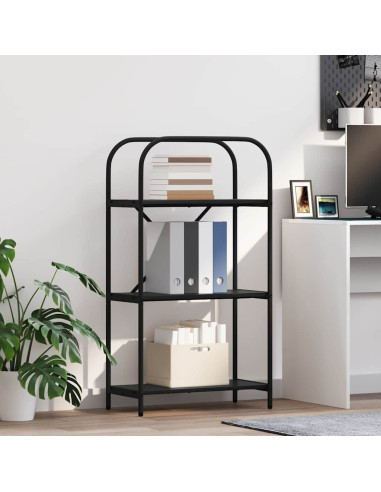 Libreria Rovere nero 60 x 30 x 109 cm Legno multistrato